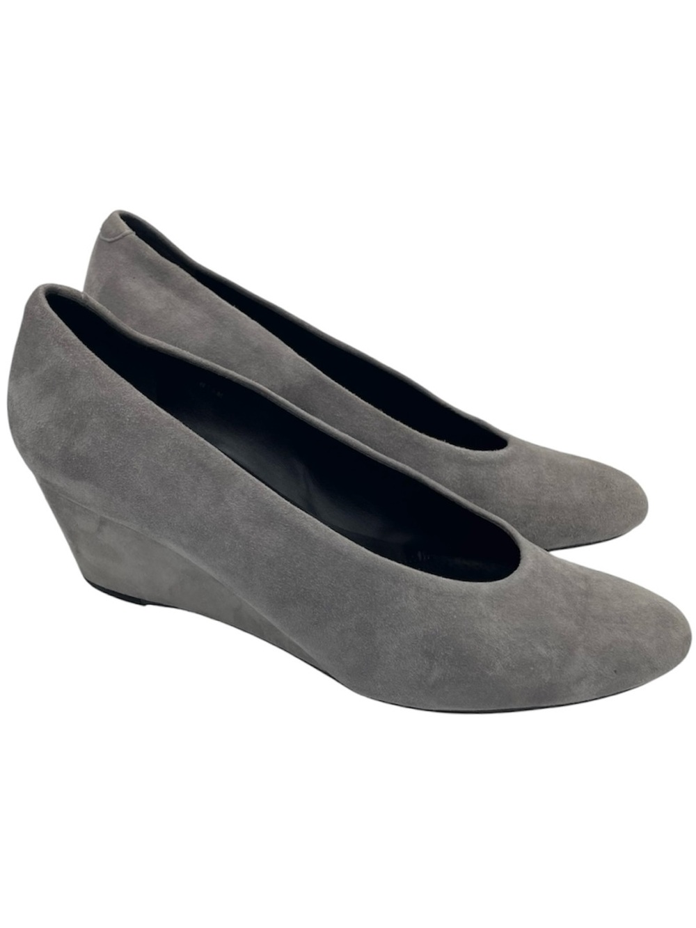 Vaneli suede wedge slip on gray pumps women’s Size 8 1/2M